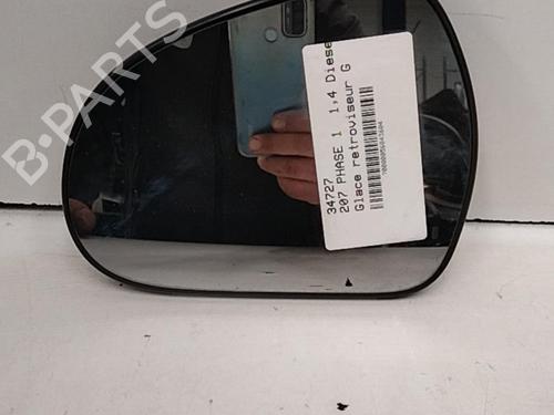 Used Left mirror glass PEUGEOT 207 (WA_, WC_) 1.4 HDi (68 hp) 28784555