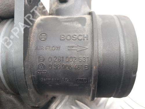 Mass air flow sensor SEAT ALTEA (5P1) 1.9 TDI | BP28738912M95