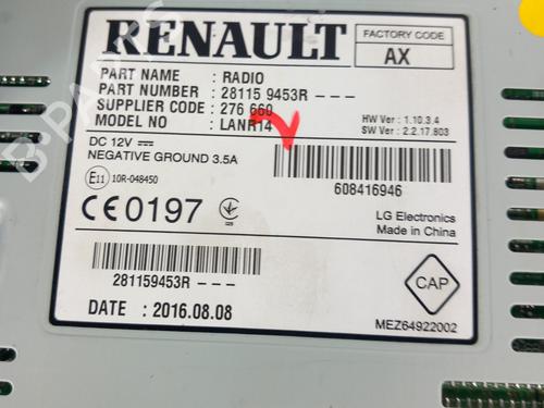 Display monitor RENAULT MEGANE IV Grandtour (K9A/M/N_) 1.2 TCe 130 (K9MR) | BP29554634C48 
