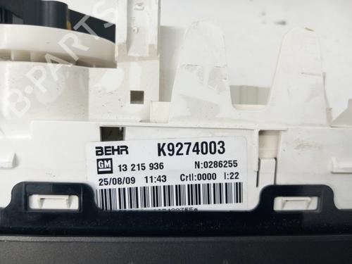 AC Styreenhet / Manøvreringsenhet OPEL MERIVA A MPV (X03) 1.4 16V Twinport LPG (E75) | BP28781303I5