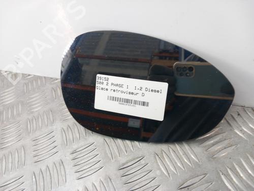 Used Right mirror glass FIAT 500 (312_) 1.3 D Multijet (312AXB1A) (75 hp) 28736516