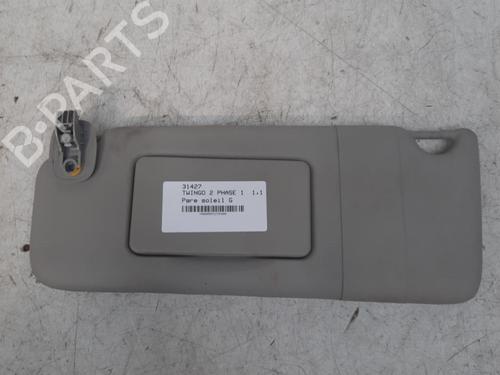 Used Left sun visor RENAULT TWINGO II (CN0_) 1.2 16V (CN04, CN0B) (75 hp) 28774042