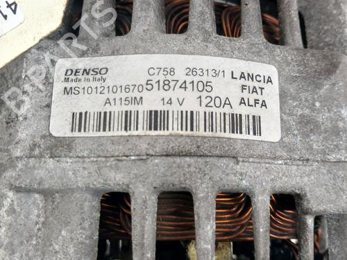Used Alternator Alternator ALFA ROMEO MITO (955_) 0.9 TwinAir (955AXY1B) (105 hp) 39395150 39395150