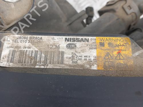 Left headlight NISSAN QASHQAI I (J10, NJ10) 1.5 dCi | BP28739904C28 