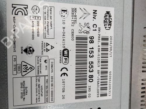 Radio CITROËN C3 II (SC_) 1.6 BlueHDi 100 | BP28779475E6 
