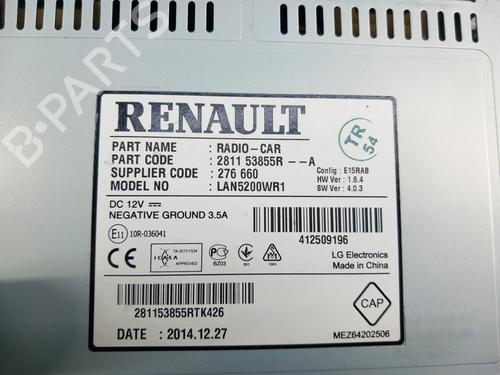 Radio DACIA LOGAN MCV II TCe 90 (K8M1, K8MA, K8AC) | BP30848059E6