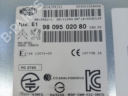 Radio PEUGEOT 2008 I (CU_) 1.2 VTi | BP28742997E6