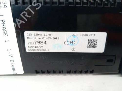 Multifunctionele display OPEL ASTRA J (P10) 1.7 CDTI (68) (125 hp) 28768793