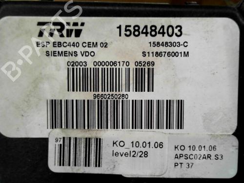 ABS pump PEUGEOT 407 Coupe (6C_) 2.7 HDi | BP28777292M43 