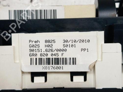 Commande Chauffage VW POLO V (6R1, 6C1) 1.2 (70 hp) 28793187