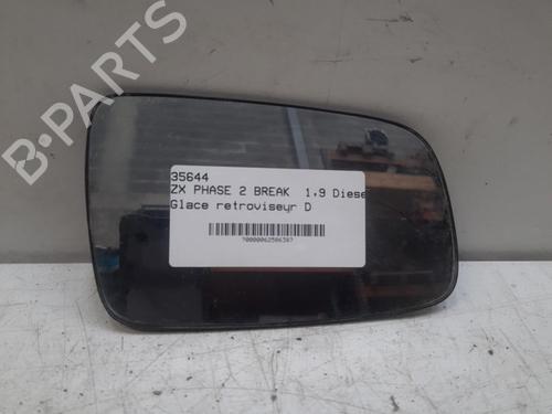 Used Right mirror glass CITROËN ZX Break (N2) 1.9 D (68 hp) 28786282