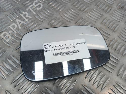 Used Right mirror glass RENAULT CLIO III (BR0/1, CR0/1) 1.2 16V Hi-Flex (BR1U, CR1U) (75 hp) 28780360