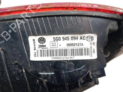 Used Right tailgate light VW GOLF VII (5G1, BQ1, BE1, BE2) 1.2 TSI (105 hp) 28740885