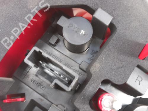 Right taillight PEUGEOT 206+ (2L_, 2M_) 1.4 HDi eco 70 | BP28737530C35 