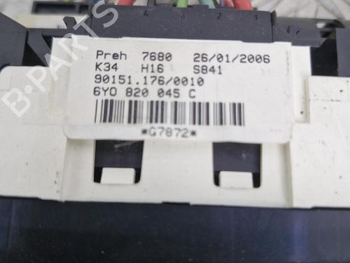Used Climate control Climate control SKODA FABIA I (6Y2) 1.4 16V (75 hp) 39540035 39540035