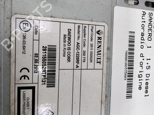 Used Radio Radio DACIA SANDERO 1.5 dCi (68 hp) 28757174 28757174