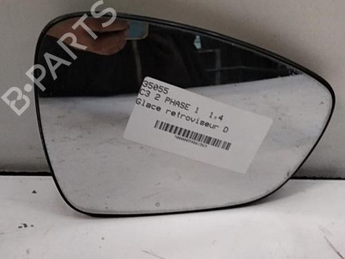 Used Right mirror glass Right mirror glass CITROËN C3 II (SC_) 1.4 HDi 70 (SC8HZC, SC8HR0, SC8HP4) (68 hp) 28753155 28753155