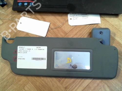 Used Right sun visor RENAULT TWINGO I (C06_) 1.2 16V (C060) (60 hp) 28766067
