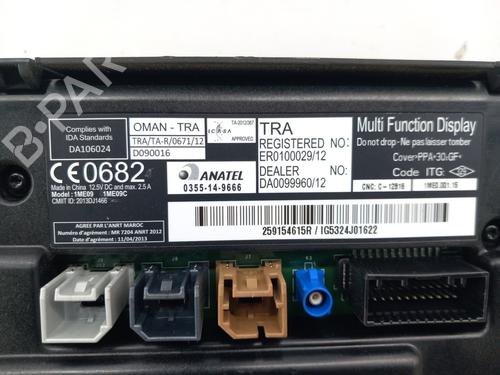 Display monitor RENAULT LAGUNA III Grandtour (KT0/1) 2.0 dCi (KT07, KT0J, KT14, KT1A, KT1S) | BP29956480C48