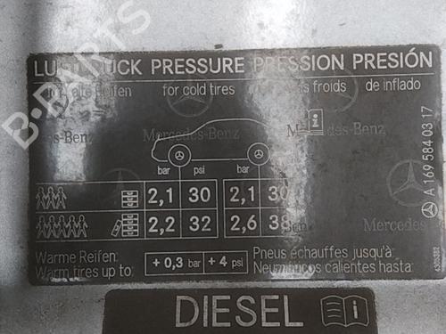 Used Fuel flap MERCEDES-BENZ A-CLASS (W169) A 180 CDI (169.007, 169.307) (109 hp) 28751746
