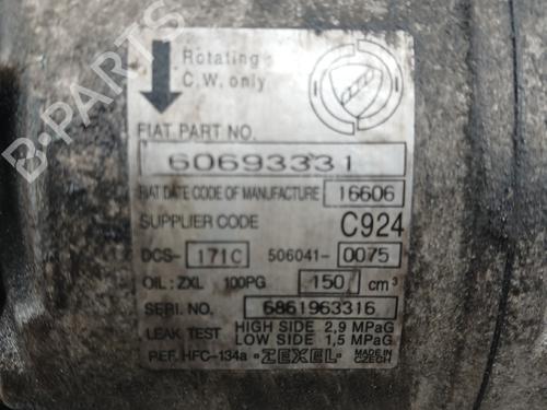 Compressore A/C Compressore A/C ALFA ROMEO 159 Sportwagon (939_) 1.9 JTDM 16V (939BXC1B, 939BXC12) (150 hp) 36519858 36519858