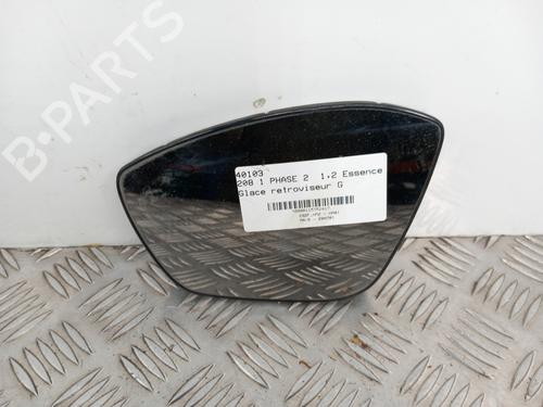 Verre de rétroviseur gauche PEUGEOT 208 I (CA_, CC_) 1.2 VTI 82 (82 hp) 30299072