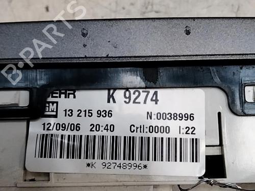 Comando chauffage OPEL MERIVA A MPV (X03) 1.4 16V Twinport LPG (E75) (90 hp) 28748976