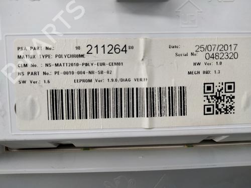 Instrument cluster PEUGEOT 208 I (CA_, CC_) 1.2 THP 110 | BP28736108C47 