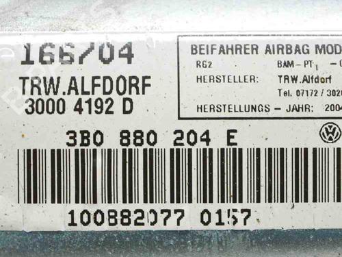 Passenger airbag VW PASSAT B5.5 (3B3) 1.9 TDI | BP6487390C10 