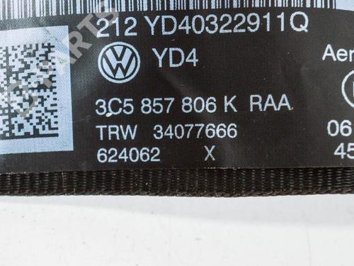 Rear right seatbelt VW PASSAT B7 (362) 2.0 TDI | BP6872061I28 