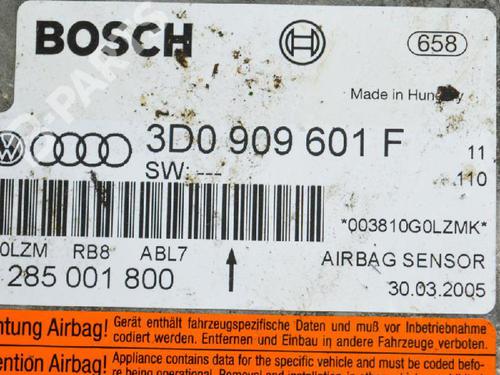 Kollisjonspute styreenhet VW TOUAREG (7LA, 7L6, 7L7) 3.0 V6 TDI | BP6489089M53 