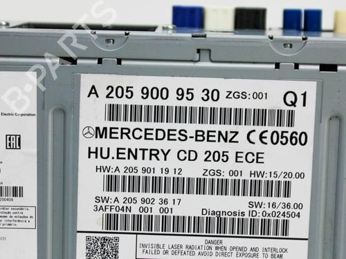 Radio MERCEDES-BENZ C-CLASS T-Model (S205) C 350 e (205.247) | BP16540716E6 