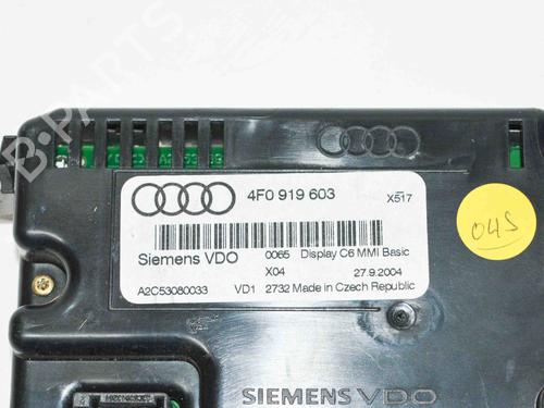 Display monitor AUDI A6 C6 (4F2) 2.0 TDI | BP7913037C48