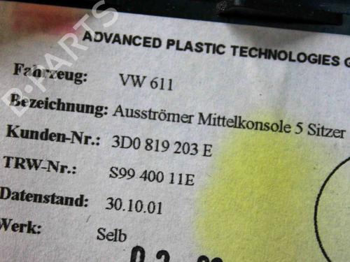 Luftventilen VW PHAETON (3D1, 3D2, 3D3, 3D4, 3D6, 3D7, 3D8, 3D9) 3.0 V6 TDI 4motion | BP14677425I21 