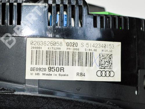 Instrument cluster AUDI A4 B7 (8EC) 2.0 | BP6487342C47 