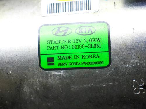 Startmotor KIA STINGER (CK) 3.3 T-GDi | BP26514132M8  - Image 9