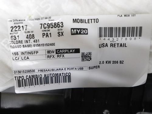 Middle console ALFA ROMEO STELVIO (949_) 2.0 Q4 (949.AXA2A) | BP38740859I22  - Image 18