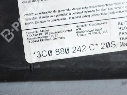 Høyre sete kollisjonspute VW PASSAT B6 Variant (3C5) 2.0 BlueTDI | BP6498678C14 