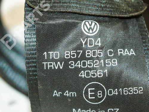 Rear left seatbelt VW TOURAN (1T1, 1T2) 1.9 TDI | BP6875972I29 
