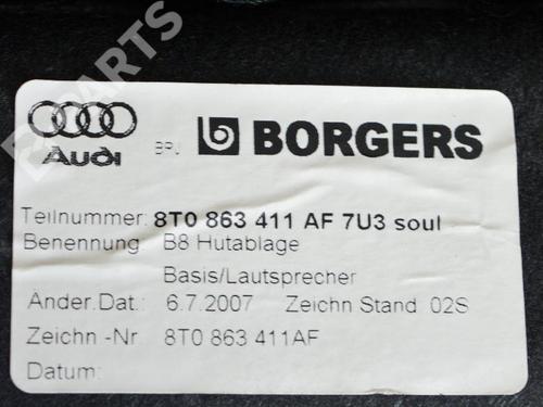 Rear parcel shelf AUDI A5 (8T3) 3.0 TDI | BP7912398C85 