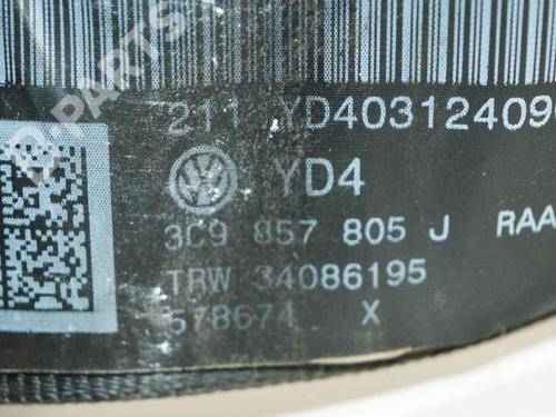 Rear left seatbelt VW PASSAT B6 Variant (3C5) 2.0 TDI | BP6875559I29 