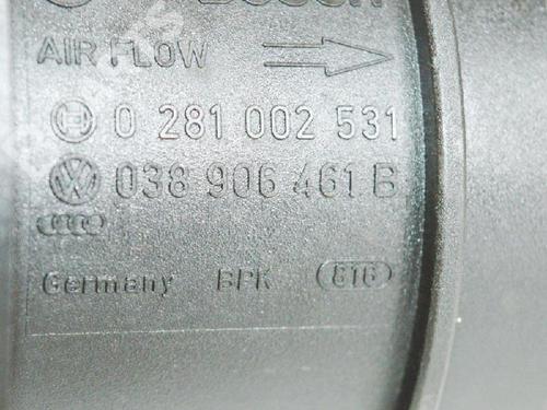 Mass air flow sensor AUDI A3 (8P1) 1.9 TDI | BP6486985M95 