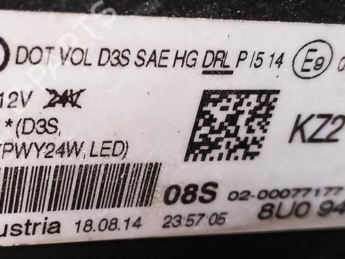 Left headlight AUDI Q3 (8UB, 8UG) 2.0 TFSI quattro | BP28823369C28 