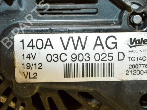 Alternator VW GOLF VI (5K1) 1.4 TSI | BP6503558M7