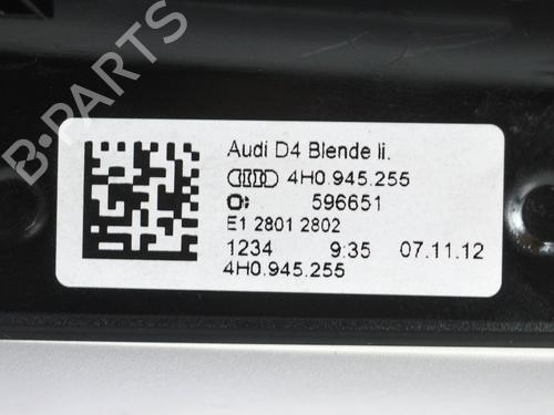 Headlight eyebrow AUDI A8 D4 (4H2, 4H8, 4HC, 4HL) 3.0 TFSI quattro | BP14680476C118 