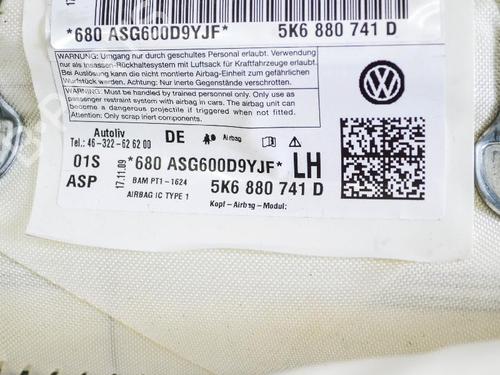 Left curtain airbag VW GOLF VI (5K1) 1.4 TSI | BP14687071C11 