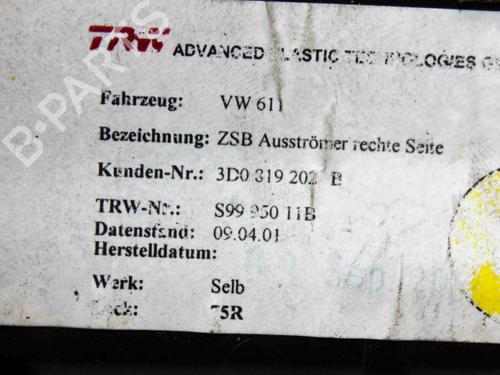 Luftventilen VW PHAETON (3D1, 3D2, 3D3, 3D4, 3D6, 3D7, 3D8, 3D9) 3.2 V6 | BP20984555I21 