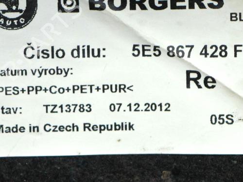 Boot lining SKODA OCTAVIA III (5E3, NL3, NR3) 2.0 TDI | BP15206015I3 