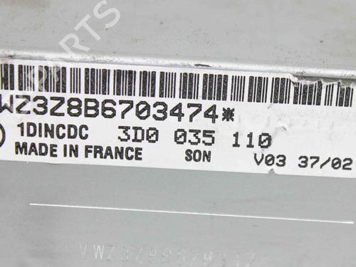 Elektronisk modul VW PHAETON (3D1, 3D2, 3D3, 3D4, 3D6, 3D7, 3D8, 3D9) 3.2 V6 | BP20984550M83