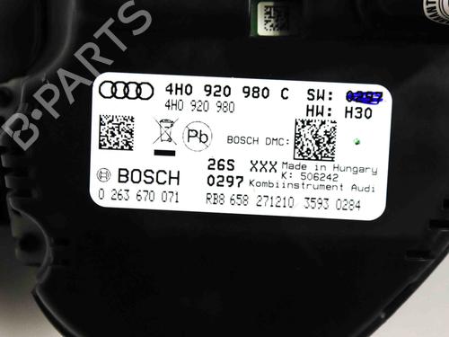 Instrument cluster AUDI A8 D4 (4H2, 4H8, 4HC, 4HL) 4.2 FSI quattro | BP29460300C47 